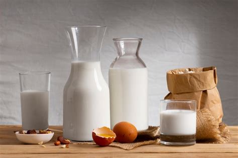 Bouteille De Lait En Verre Classique Photo Gratuite