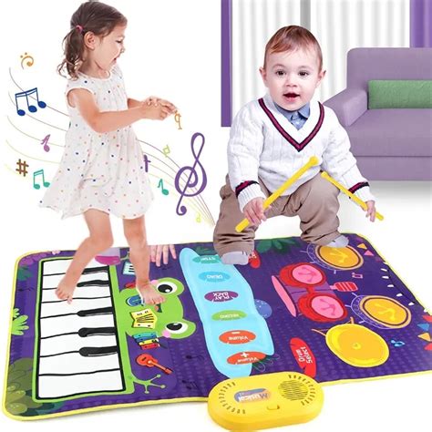 Teclado De Piano Para Crian As Instrumento Musical Tapete Touch Play