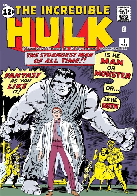 Cover Art For Lee And Kirbys The Incredible Hulk 1 1962 Image Download Scientific Diagram