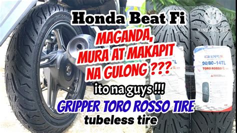 Honda Beat Fi Change New Tire Gripper Toro Rosso Tubeless Tire