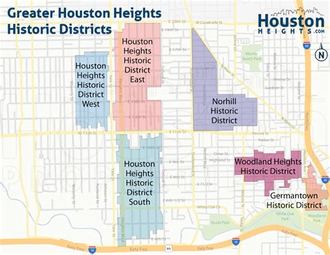 Houston Heights Map