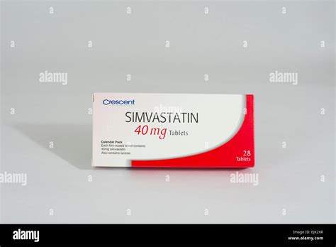 Simvastatin 40mg Tablets Statin Cholesterol Reducing Medication Stock