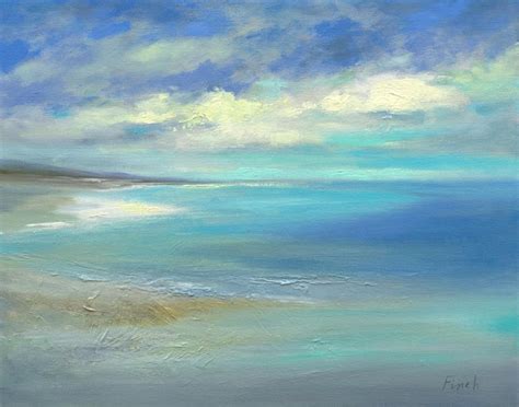 Sheila Finch Blue Skies Oil Painting For Sale At 1stdibs