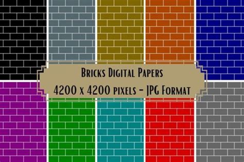 Bricks Digital Papers Graphic By Boy Banana Creative Fabrica