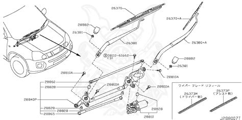 Jg A Nissan Cover Wiper Arm Nengun Performance