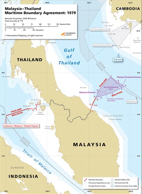 Malaysiathailand Maritime Boundary Sovereign Limits