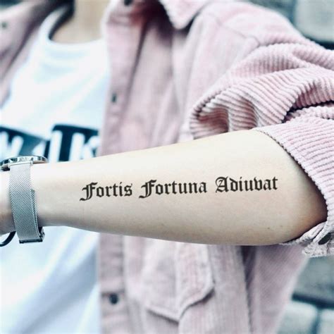 Best Fortis Fortuna Adiuvat Tattoo Ideas You Have To See To Believe