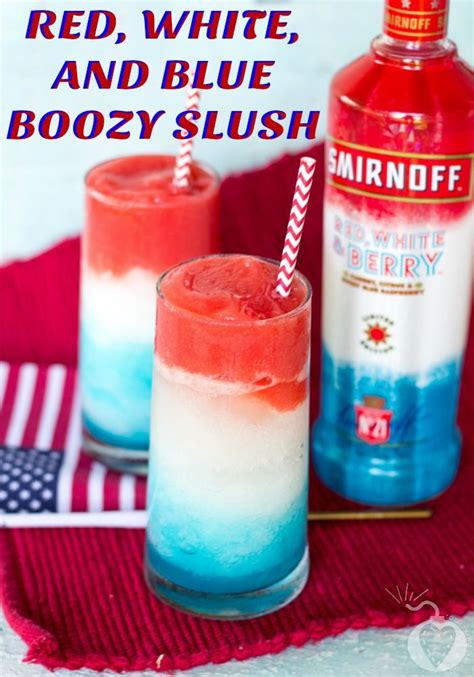 Red White And Blue Boozy Punch Fourth Of July Drinks Boozy Drinks