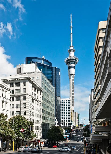 Auckland Sky Tower At Night