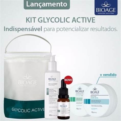 Kit Bioage Glycolic Active Ácido Glicólico 12x Frete R 397