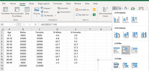 Como Criar Uma Pir Mide Populacional No Excel Estatologia