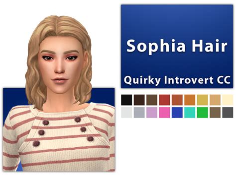 The Sims Resource Sophia Hair