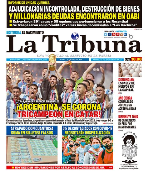 ¡argentina Se Corona TricampeÓn En Catar Diario La Tribuna