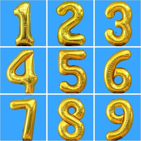 Gold 40 Inch Balloon Numbers Birthday Balloons Home Party Balloons