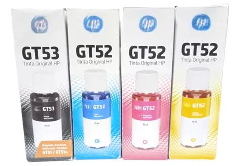 Kit 4 Tintas Originales Hp Gt53 gt52 615 530 533 515 582 Envío gratis