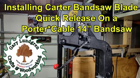 Carter Bandsaw Blade Tension Quick Release Lever Install S7ep05 For