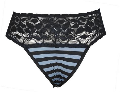 Comprar Calcinha Ponto Certo Lingerie Fernanda Microfibra Listrada Renda Ponto Certo Lingerie