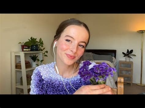 Purple Asmr Triggers Tapping Personal Attention And Words Of