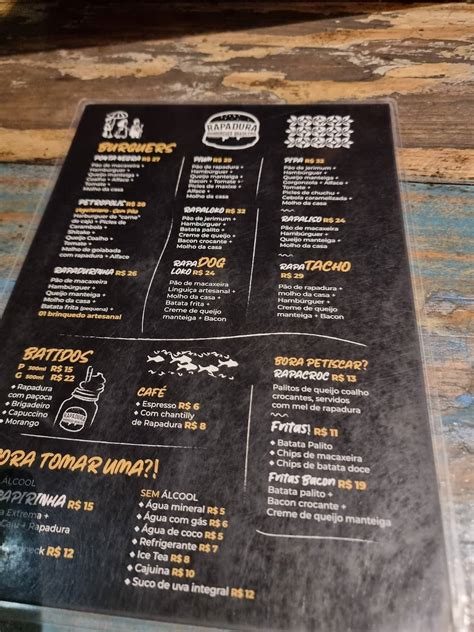 Menu Em Casa De Taipa Tapiocaria Pub Bar Natal Av Praia De Ponta Negra