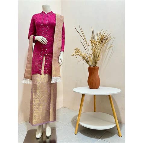 Jual Set Kebaya Komplit Mewah Set Kebaya Sanghai Payet Setelan