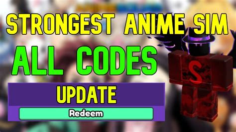 ALL Strongest Anime Simulator CODES Roblox Strongest Anime Squad