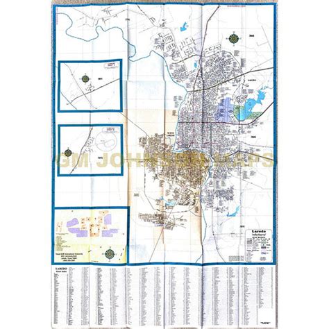 Laredo, Texas Street Map - GM Johnson Maps