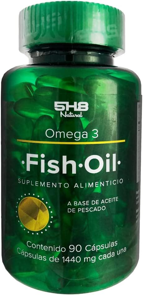 5h8 Fish Oil Omega 3 Aceite De Pescado Extra Refinado Fuente De