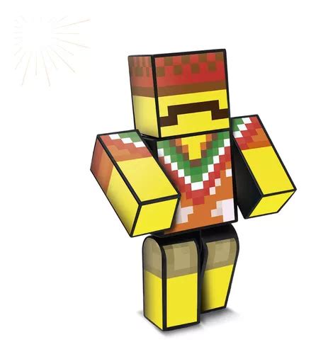 Boneco Minecraft Youtuber Melxicano Gamer Articulado 25cm Mercadolivre