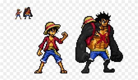 Luffy Pixel Art