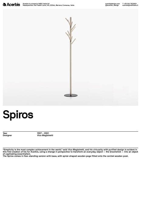 Spiros Ash Coat Stand By Acerbis Design Vico Magistretti