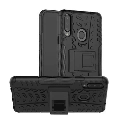 Odolný Obal Na Samsung Galaxy A20s Armor Case 2v1 Motiv Černá