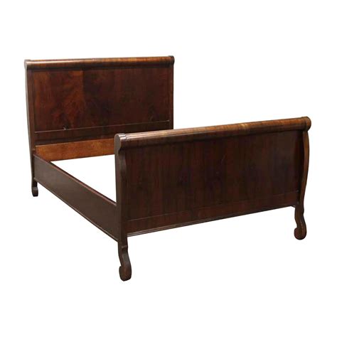 Solid Wood Sleigh Bed Queen Hanaposy