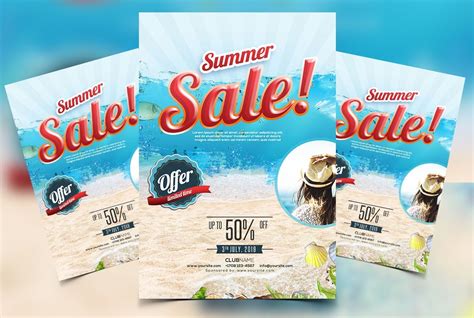 Summer Sale Free Psd Flyer Template Free Psd Flyer Templates Flyer