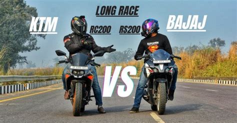 KTM RC 200 Vs Bajaj Pulsar RS200 Who Will Win In Long Drag Race