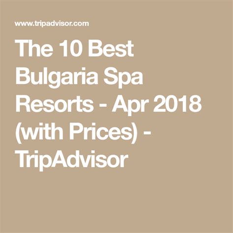 The 10 Best Bulgaria Spa Resorts Apr 2018 With Prices Tripadvisor Resort Spa Trip