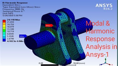 Modal And Harmonic Response Analysis In Ansys 1 Youtube