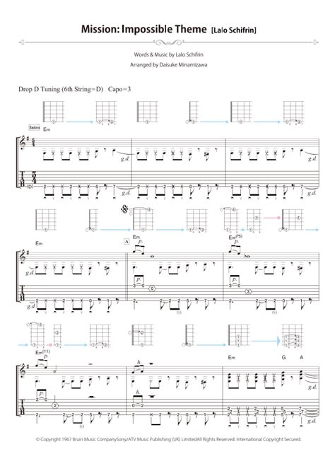 Mission Impossible Theme Arr Daisuke Minamizawa By Adam Clayton And