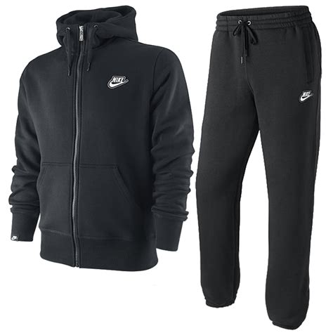 Nike Brushed Fleece Warm Up Hooded Sports Jogging Tracksuit Top Bottom Mens Size Ebay