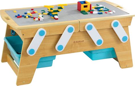 KidKraft Bausteine Play N Store Kindertisch Mit Aufbewahrungsbox