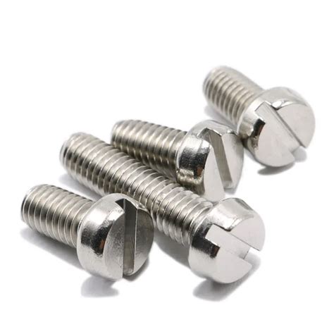 M Slotted Cheese Head Machine Screws Stainless Steel Thread Length