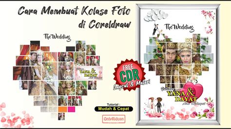 Cara Membuat Foto Kolase Bentuk LOVE Dengan CorelDraw Free CDR