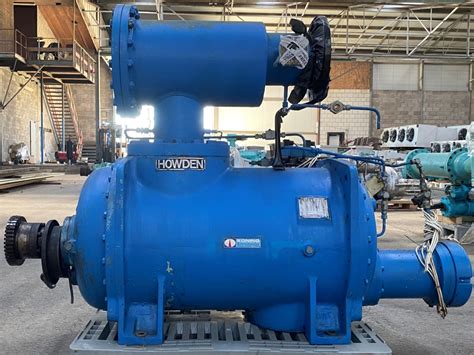 Used Howden MK4/WRVB255/22026 open drive screw compressor for NH3. - HOS BV