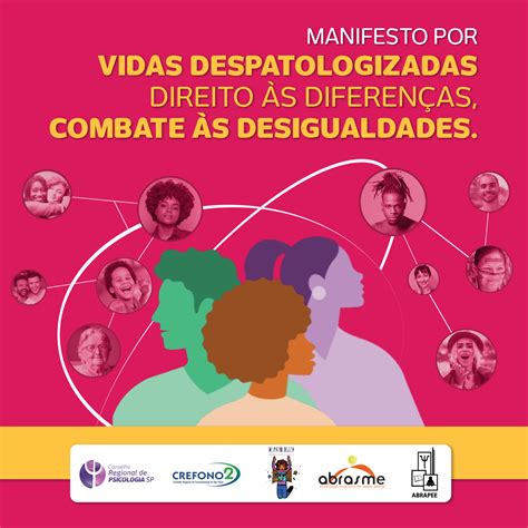 Manifesto Por Vidas Despatologizadas Direito S Diferen As Combate S