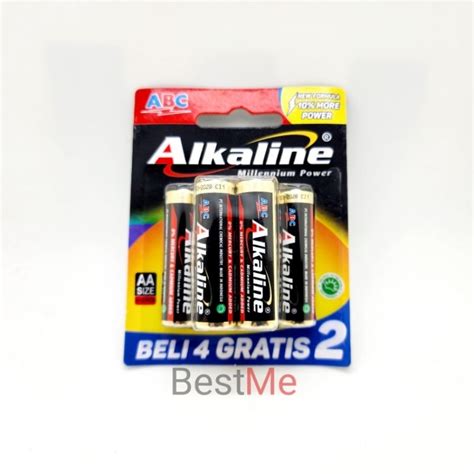 Jual Batu Baterai Alkaline Abc Battery Aa A2 Shopee Indonesia