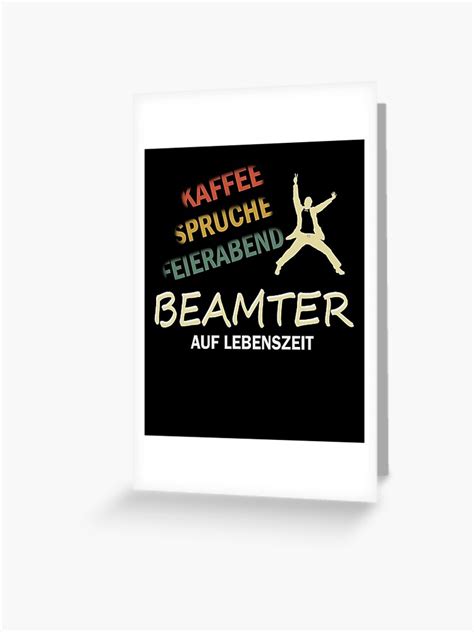 Gru Karte Mit Beamter Auf Lebenszeit Lustiger Spruch F R Beamte Von