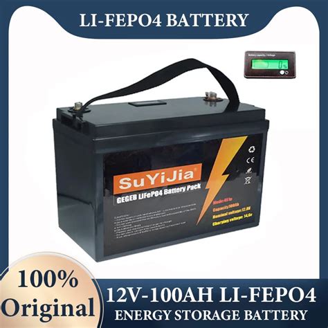 Bater A De Fosfato De Hierro Y Litio De 12V 12 8 V 100Ah LiFePO4 4000