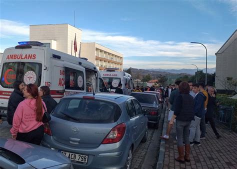 Zonguldak ta 34 öğrenci gıda zehirlenmesi şüphesiyle hastaneye başvurdu