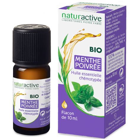 Naturactive Huile Essentielle Bio Menthe Poivrée Shop Pharmaciefr