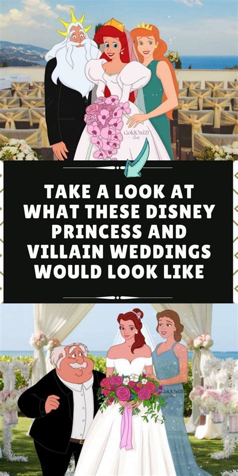 Take A Look At What These Disney Princess And Villain Weddings Would