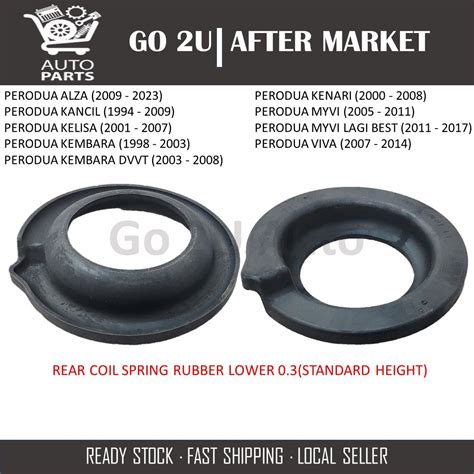 Rear Coil Spring Rubber Lower Inch Standard Height Bz